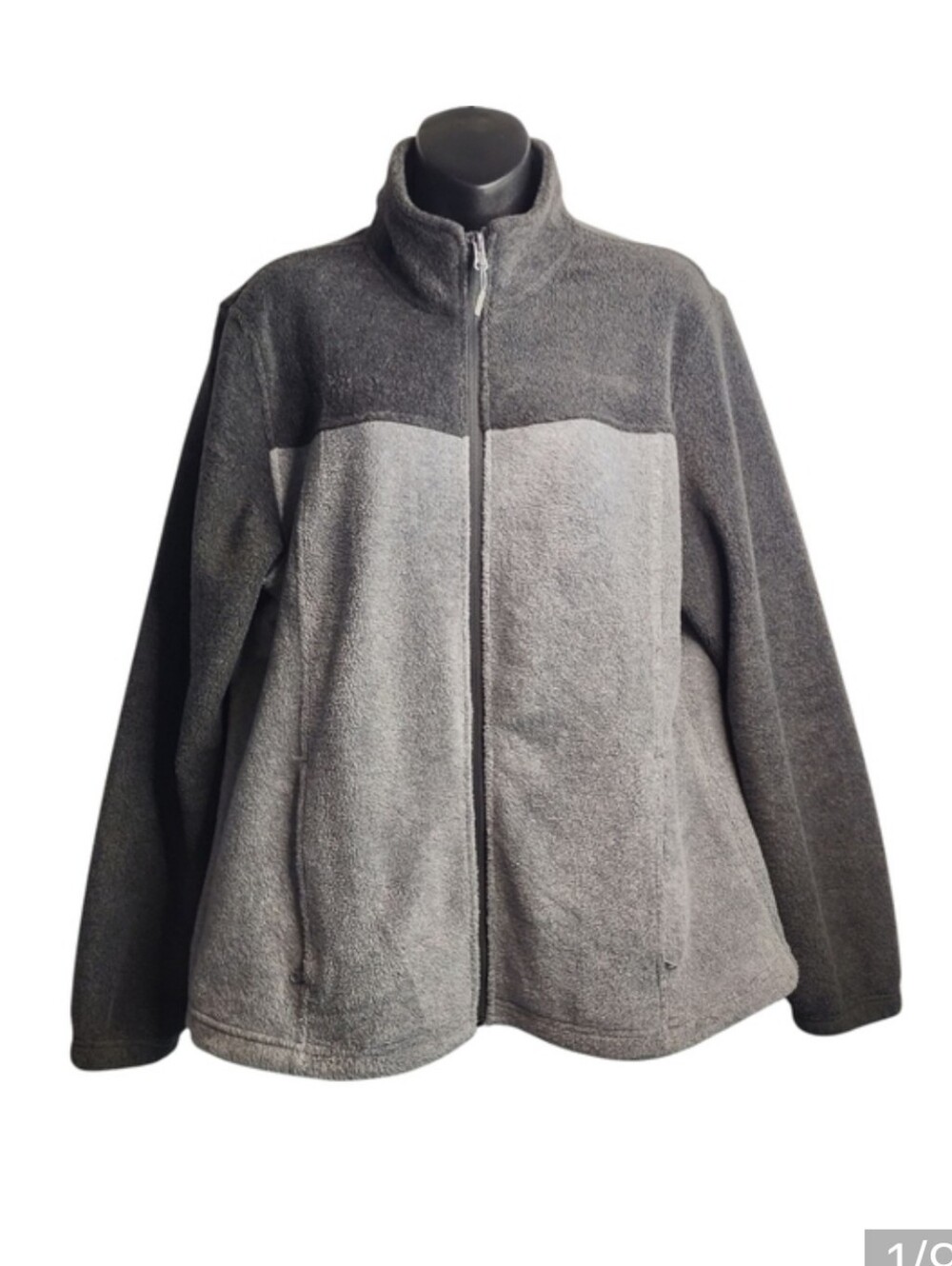 Swiss Alps Womens Lightweight Full-Zip Polar Soft Fleece Jacket Long-Sleeve XL